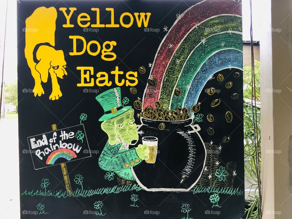 End of the rainbow  at Yellow Dog Eats 🍀🌈