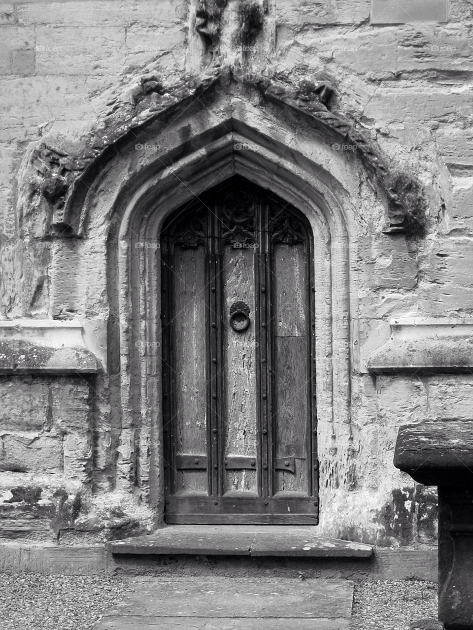 white black iron church by mojo26