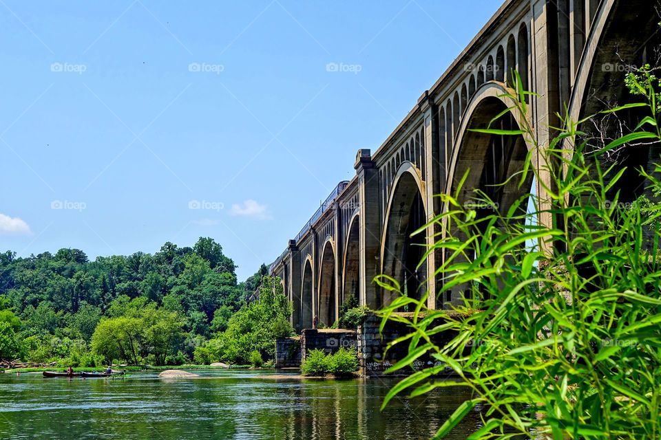 James River. Train Bridge RVA