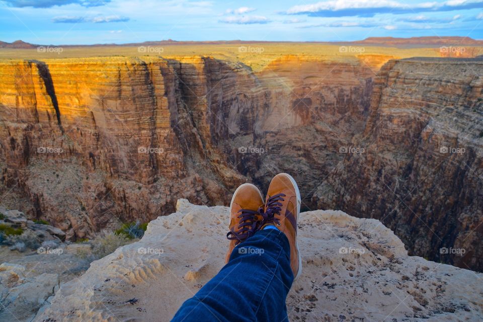 Hiking to the Canyon's Edge at Sunset