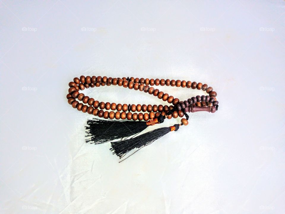 brown Wood prayer beads