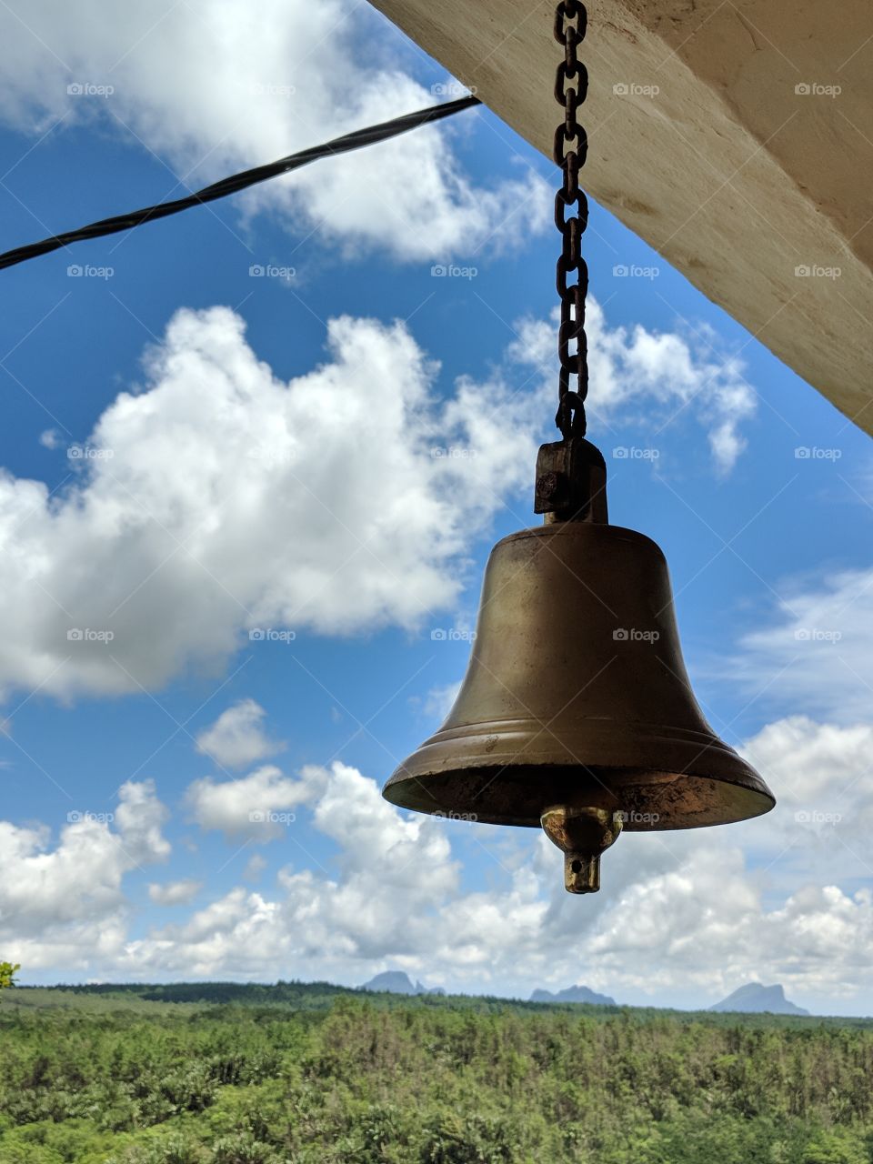 Holy Bell at Ganapathy Temple in Ganga Talao,Lake Mauritius