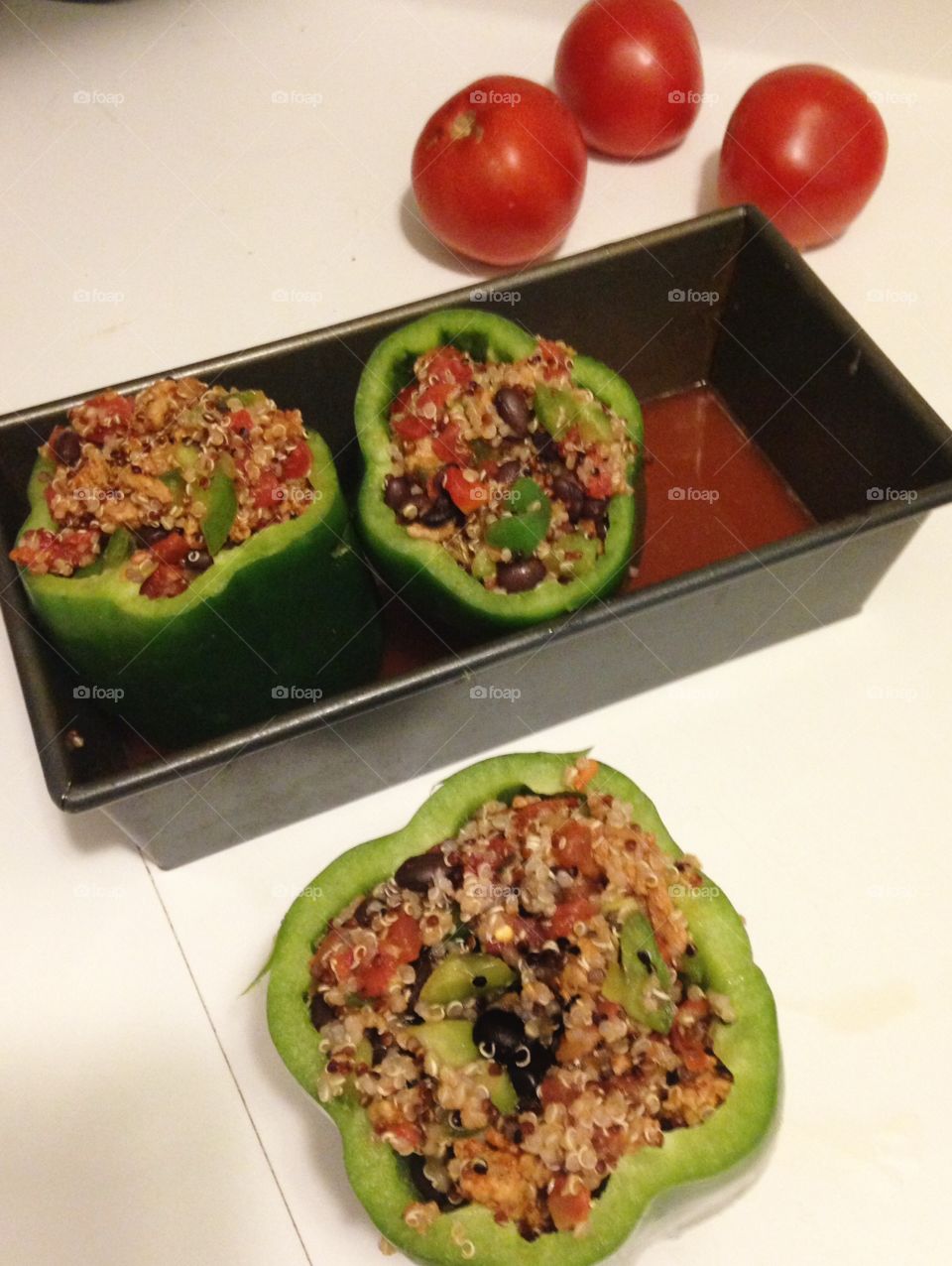 Stuff Bell Peppers. quinoa