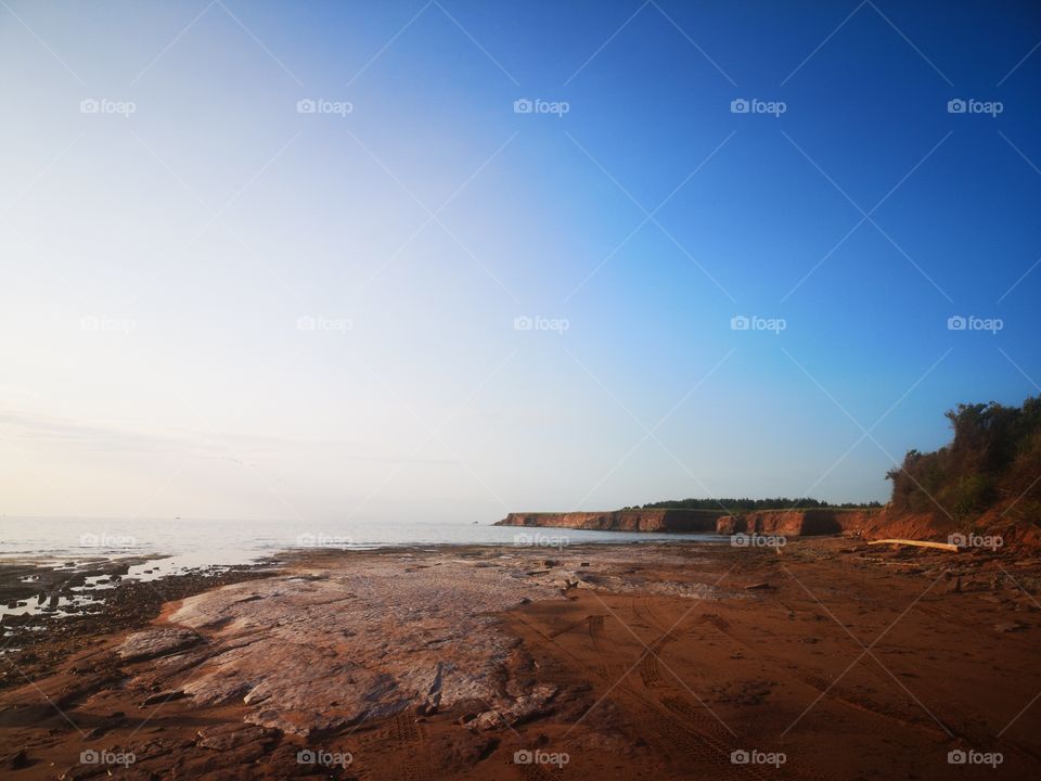 When the sea and the sky are united. Waterford, Prince-Edward Island, Canada.