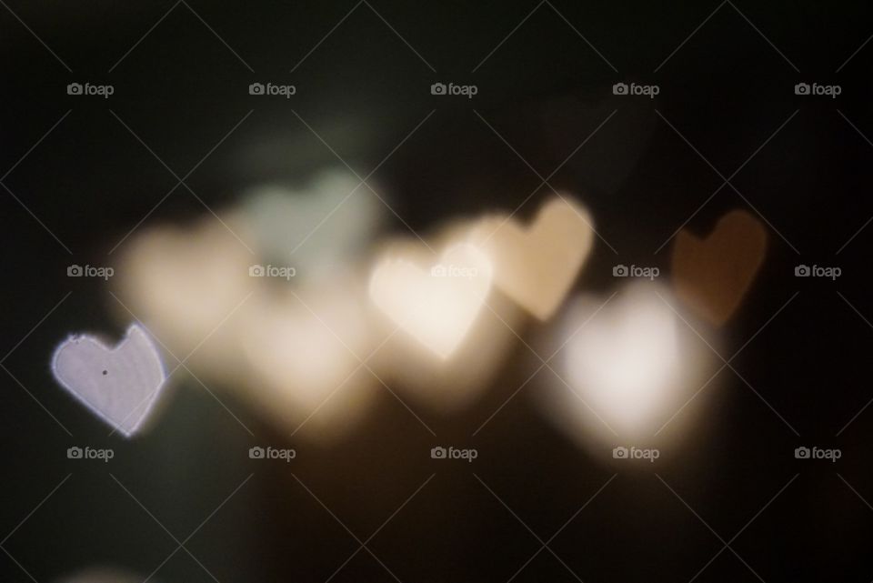 Heart Bokeh Background