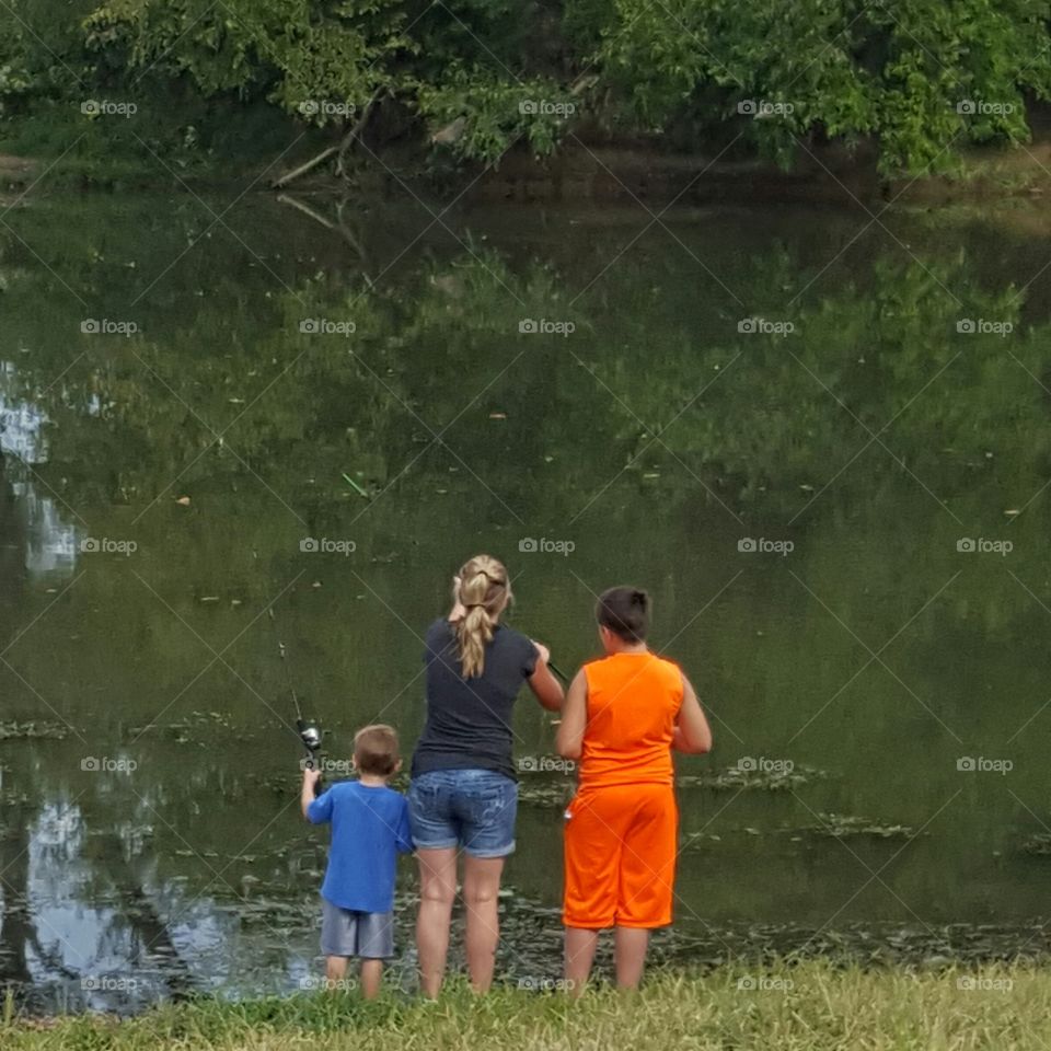 fishing with mom