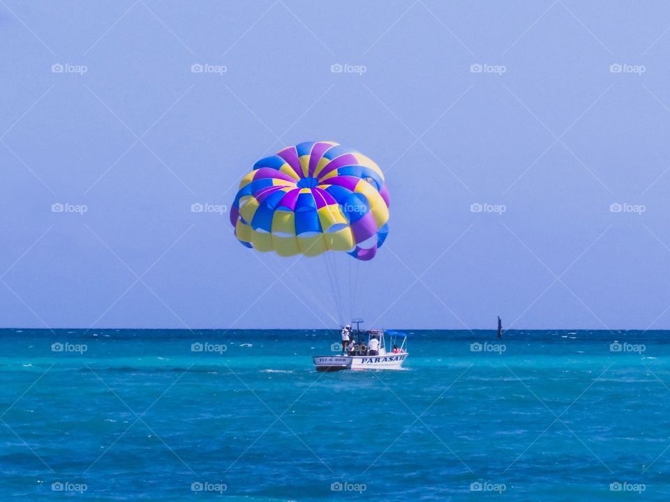 Parasailing in paradise 