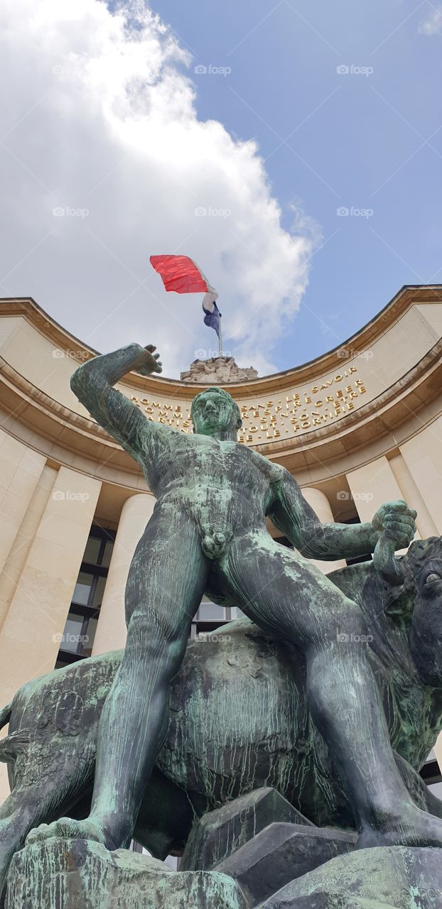 Statue in Paris.