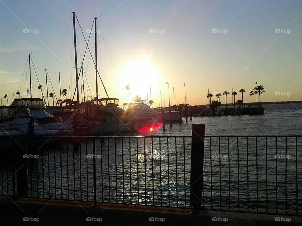 Sunset over the Yachts