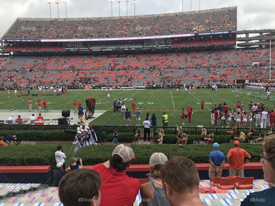 Auburn university versus Mississippi Bryant Denny football stadium Auburn University Alabama