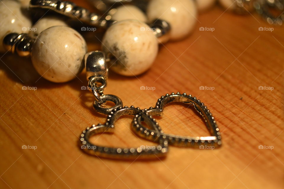 Bracelet with Stones and hearts