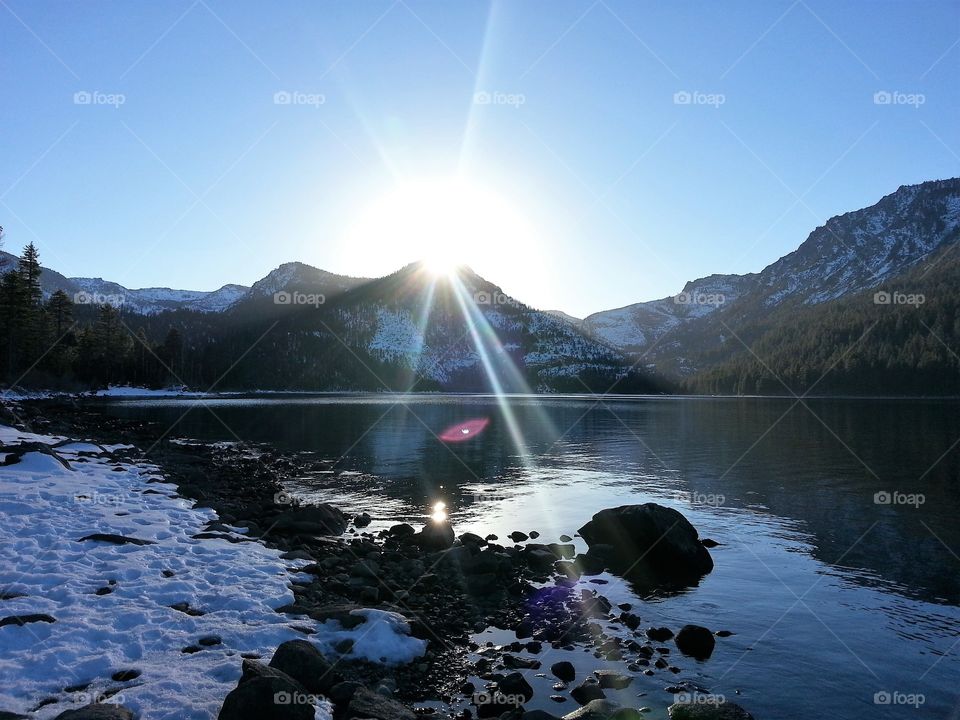 Lake Tahoe in the winter