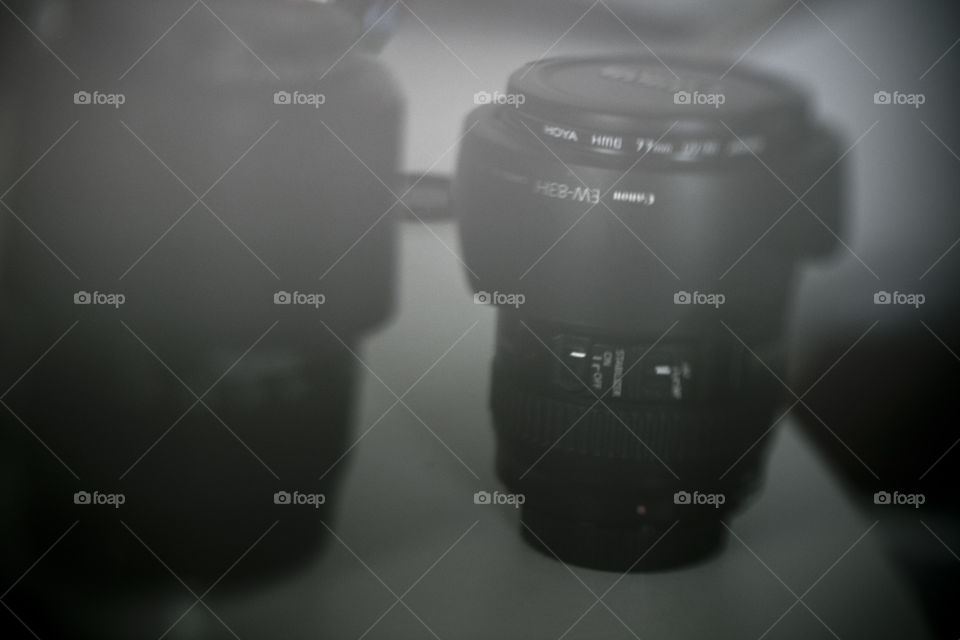 Camera lens. This was shot as freelensing, no effect added