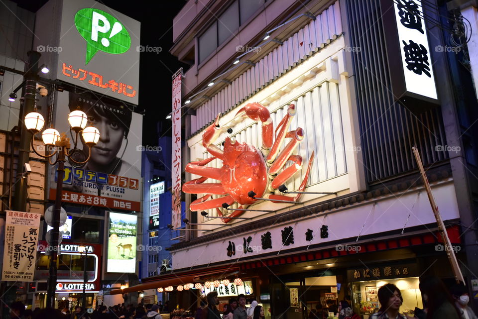 Japan Osaka the crab restaurant
