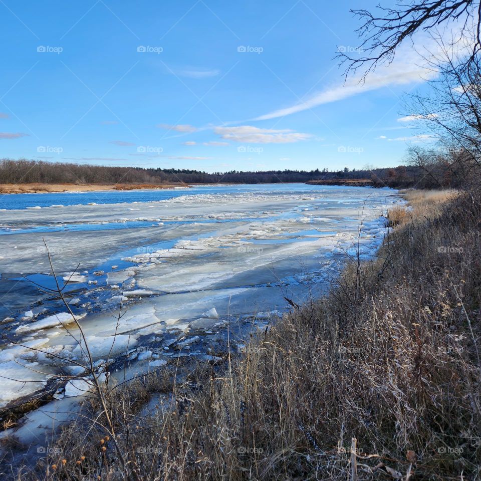 winter on the river