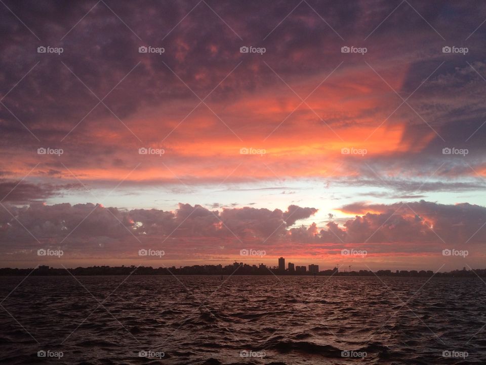 Sunset Over the Swan River