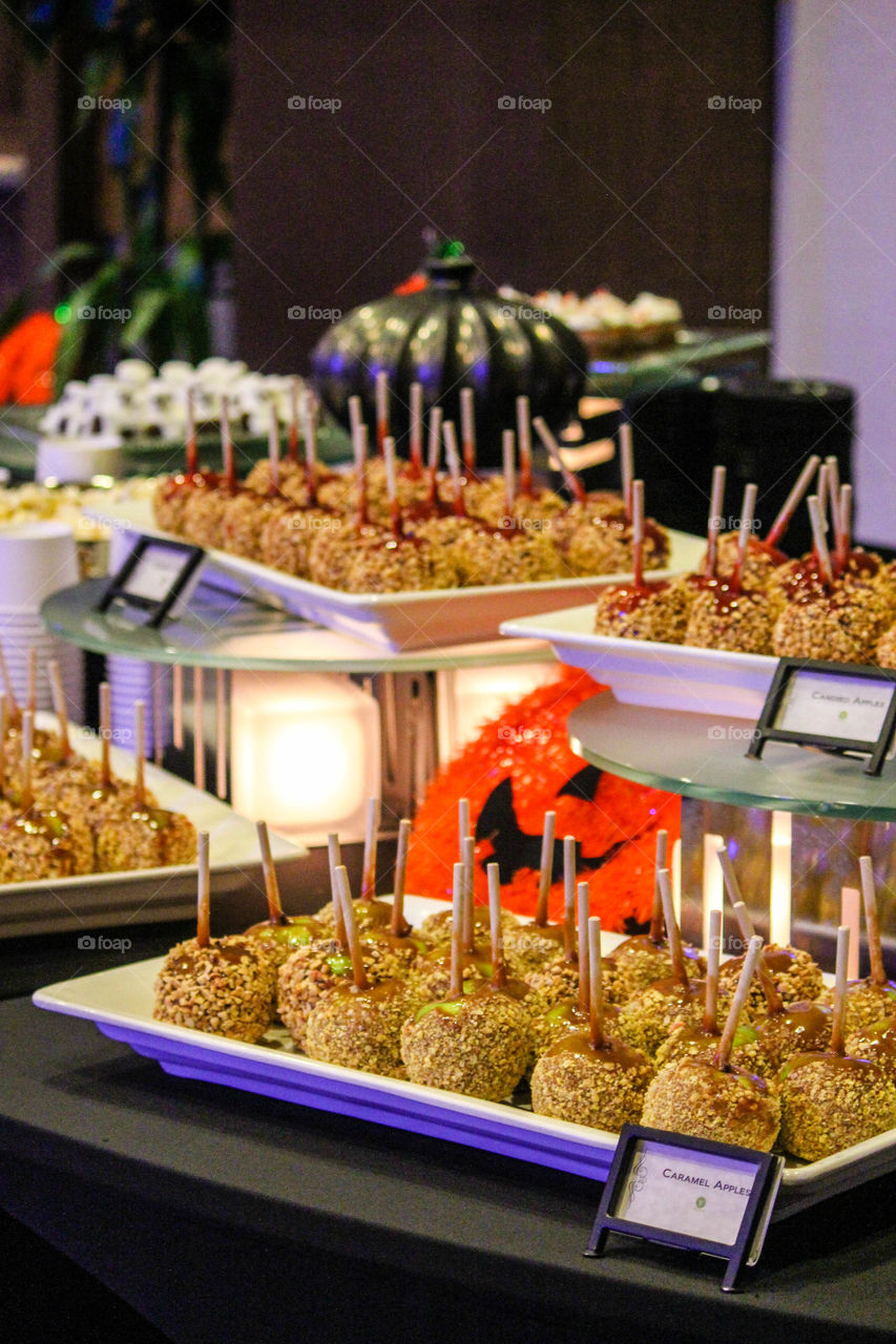 Candied Apple Display - great for Holiday party