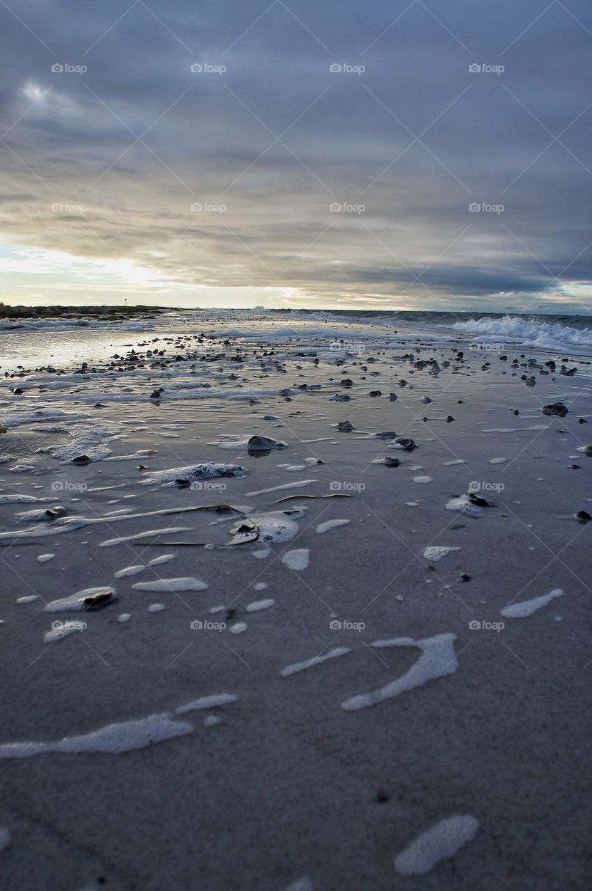 Winter beach