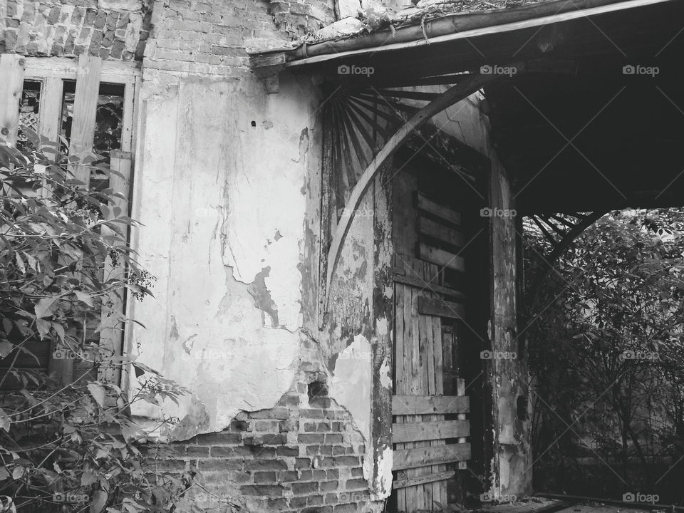 old abandoned building in Zhytomyr region, autumn 2018 (house Tereshchenkov)