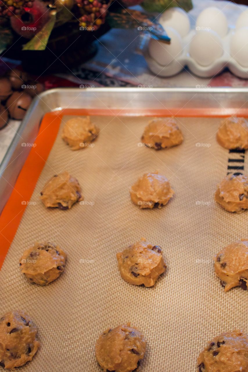 Chocolate chip cookies for Santa 