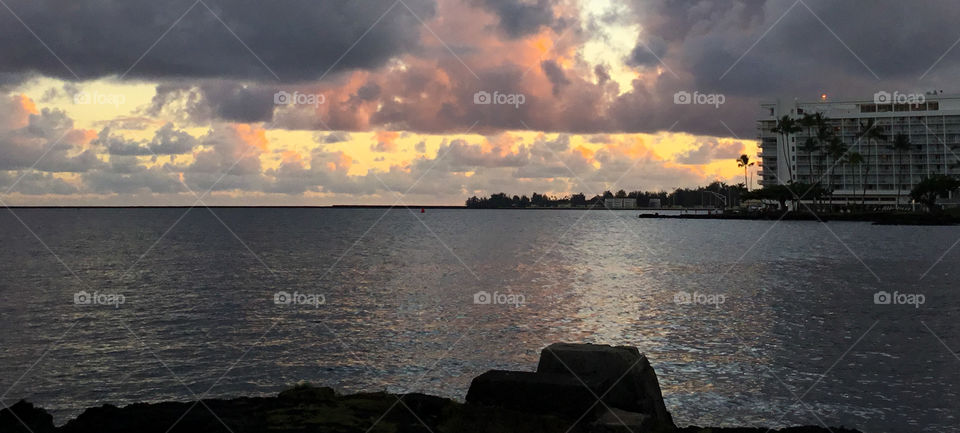 Sunrise at Hilo Bay