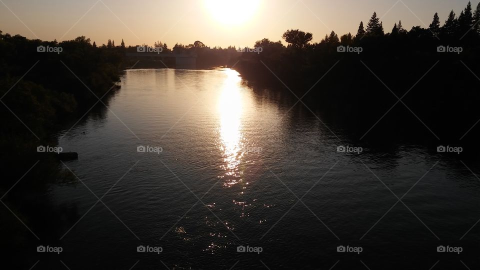 River sunset