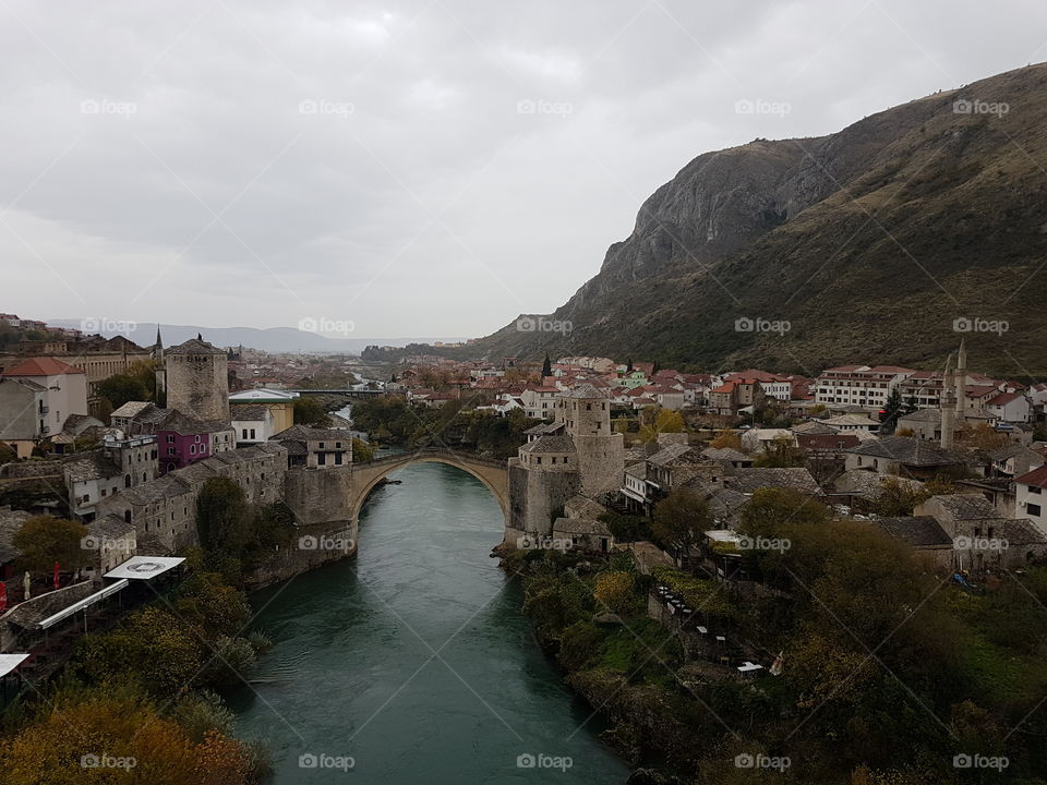 Mostar cityscape 