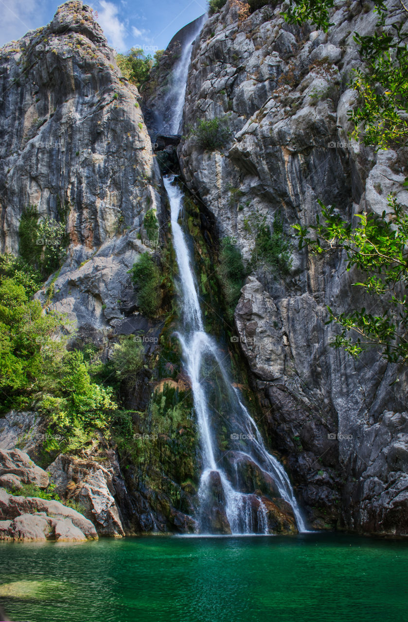 River Cetina waterfall, Croatia