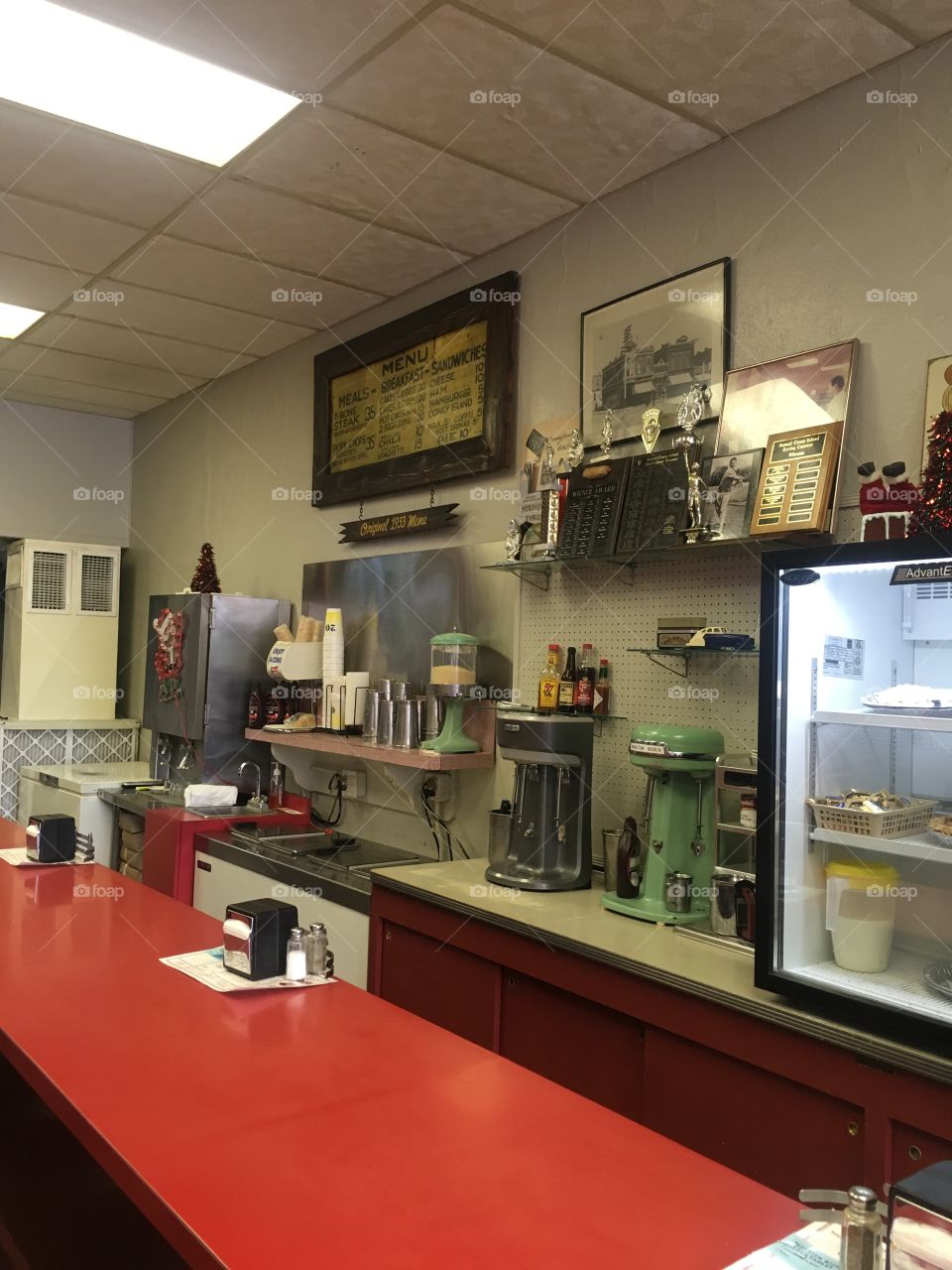 Vintage small town diner 
