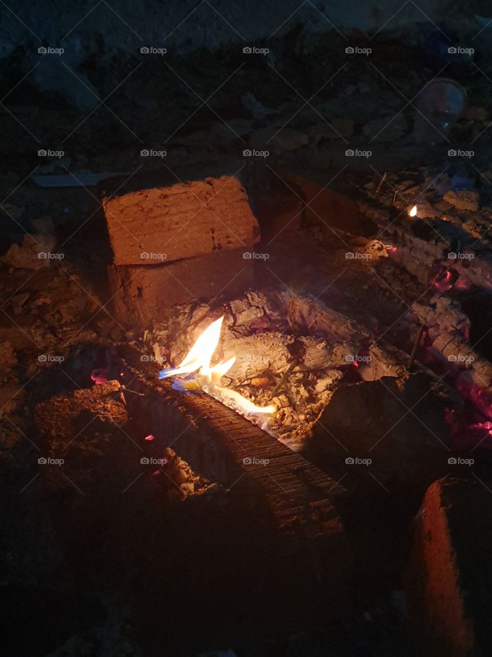 burning cold in the camp