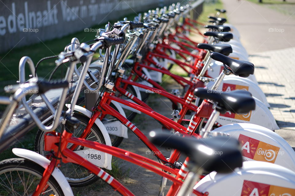 City bikes in Antwerp