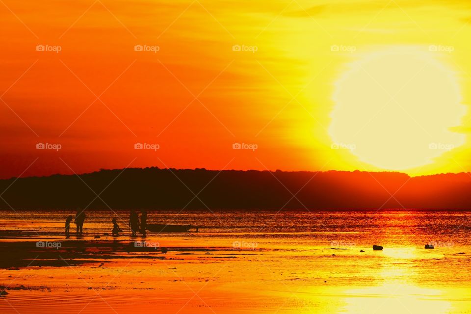 Sunset at Kupang Beach.