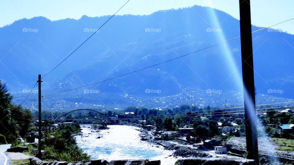 Beautiful view in the presence of nature light.Light helps us to enjoy the beauty of nature 