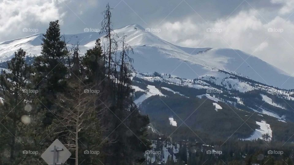 Snowy Mountain Peaks