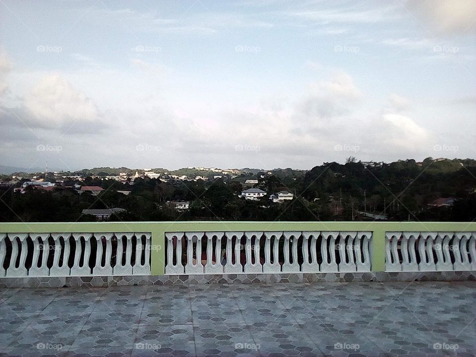 Awesome view from your balcony, with blue sunny sky.