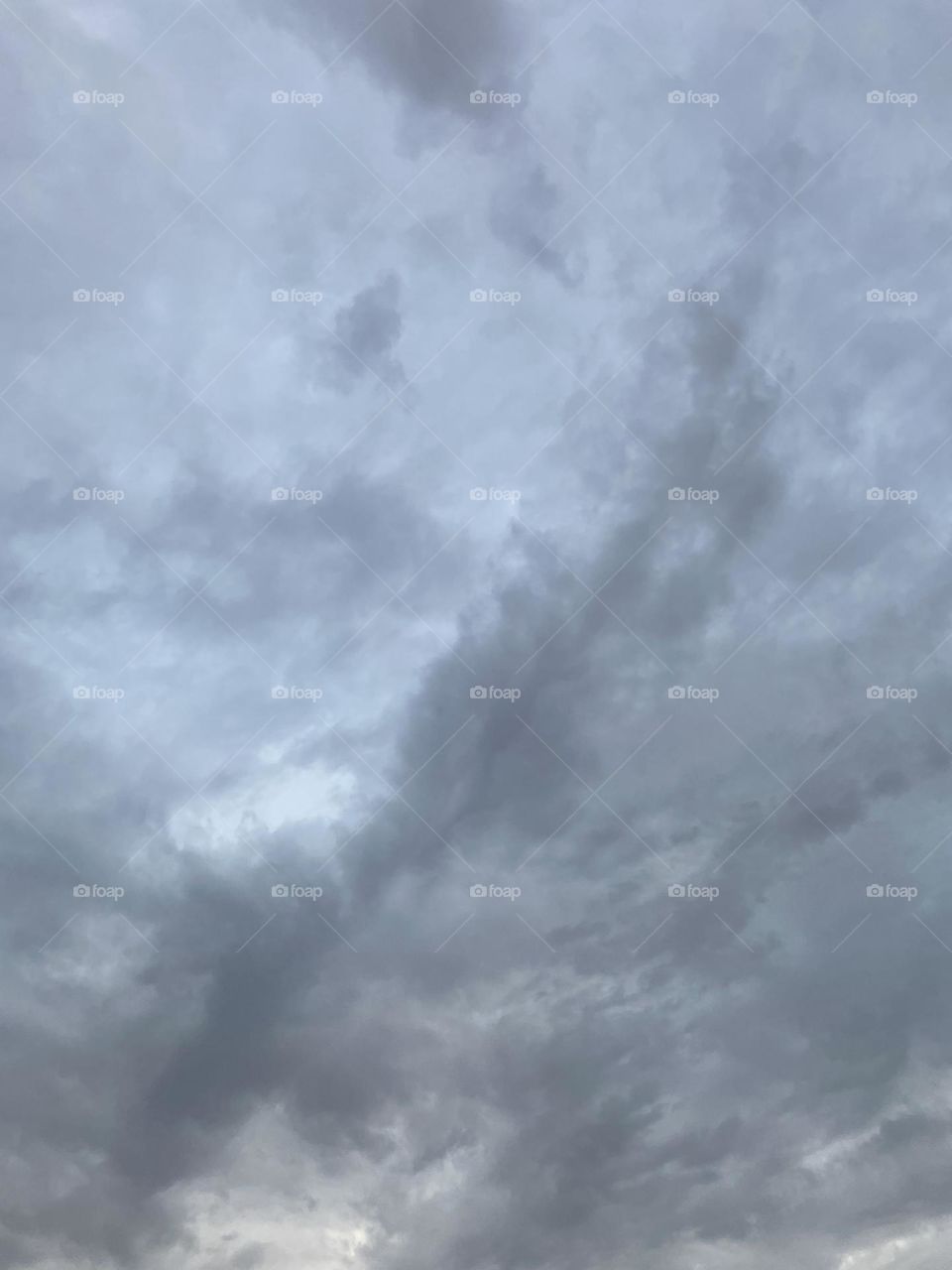 Dark grey storm clouds.