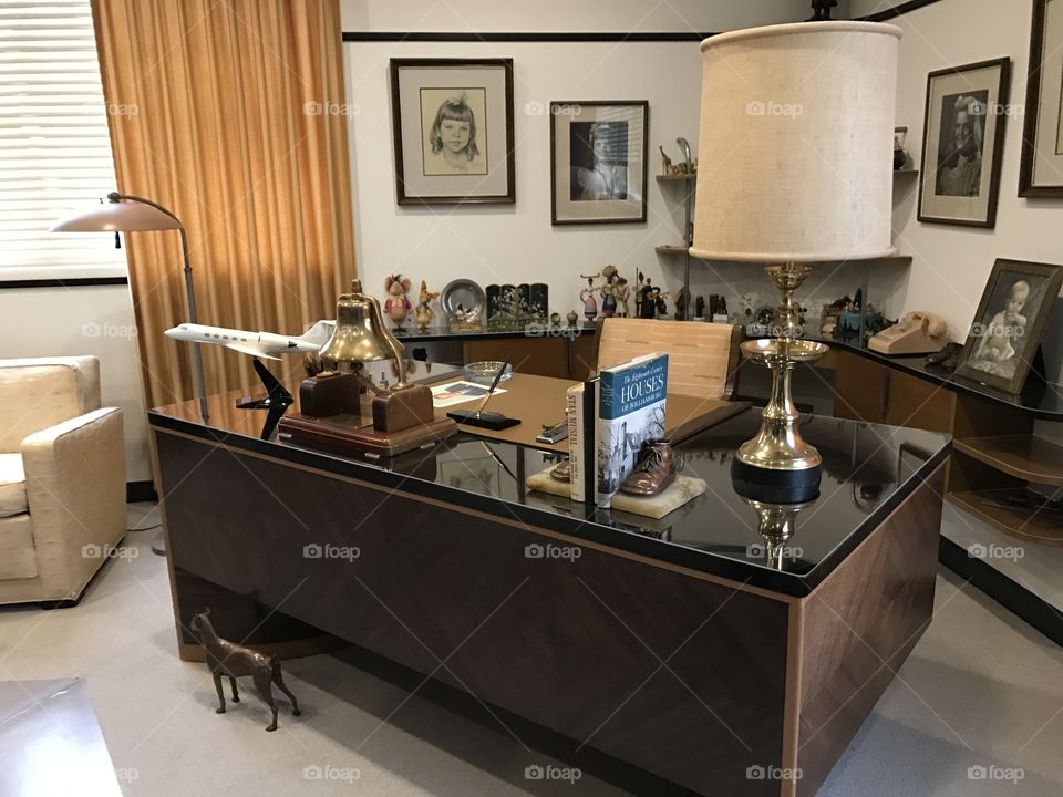 Walt Disney’s office and desk