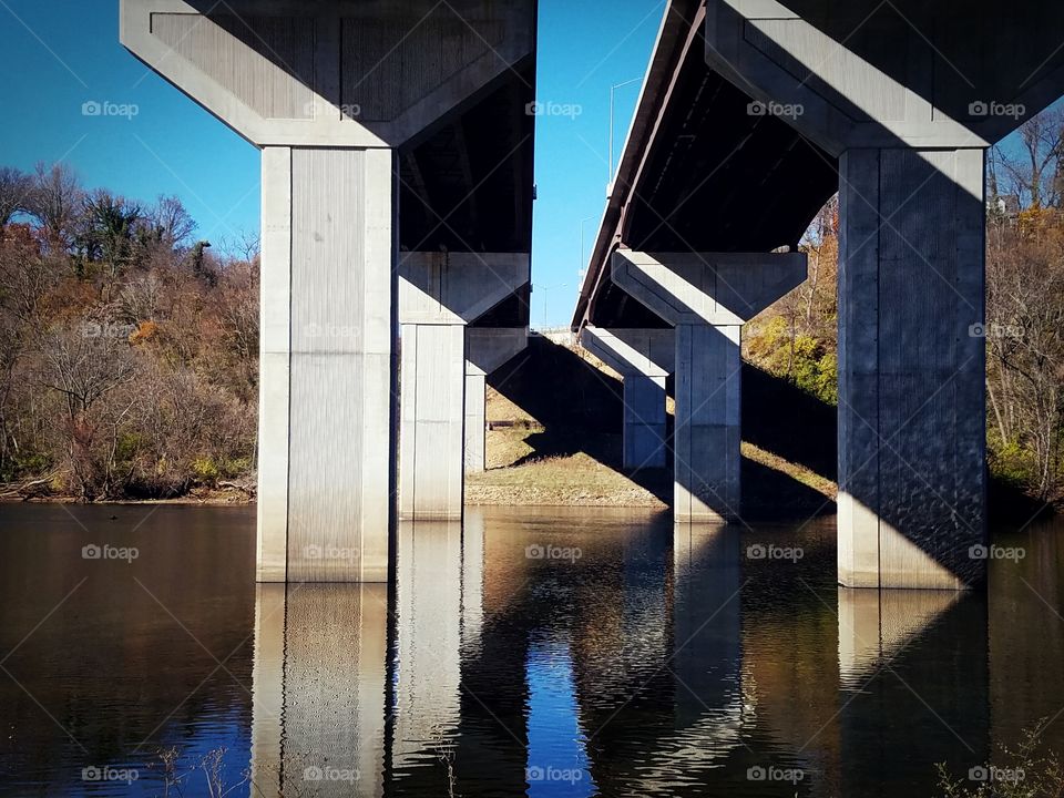 New River Bridge over the park