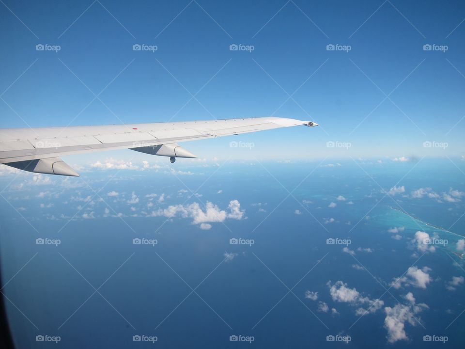 Over Bimini island