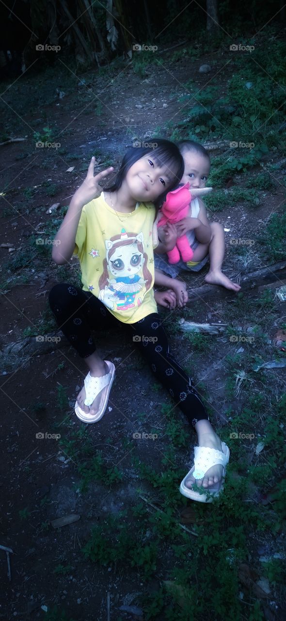 Two little girls, our version of style