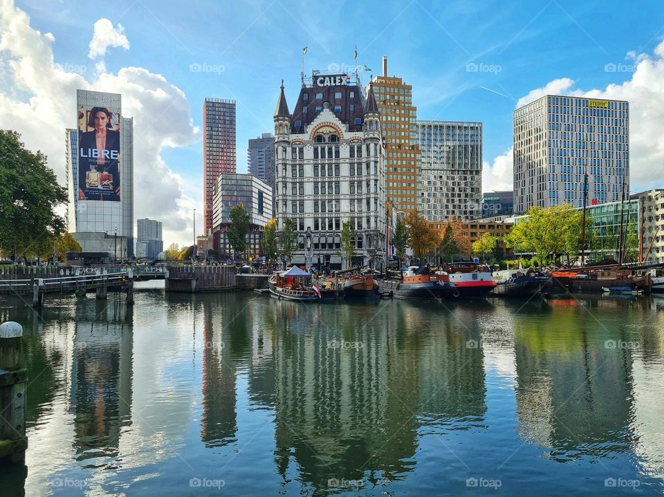 White house in Rotterdam