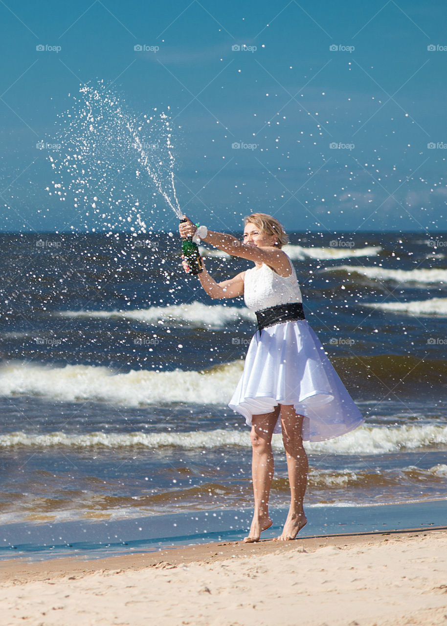 Woman at the sea