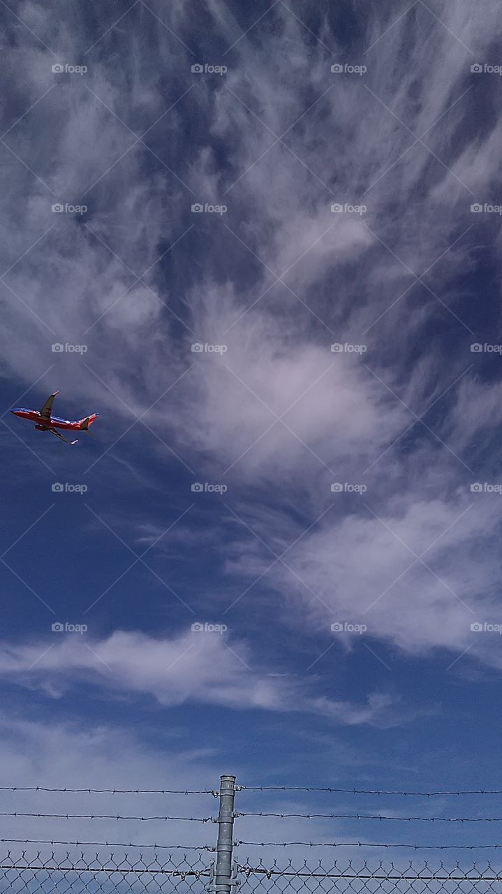 Airplane. Out at the airport