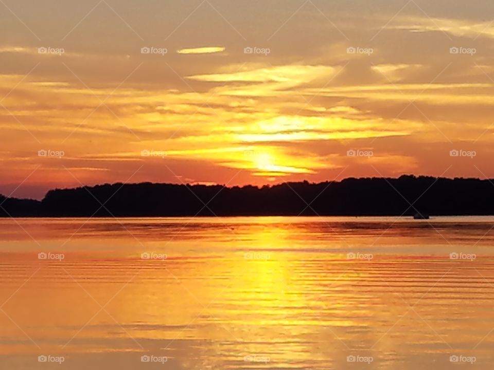 Cowan lake sunset