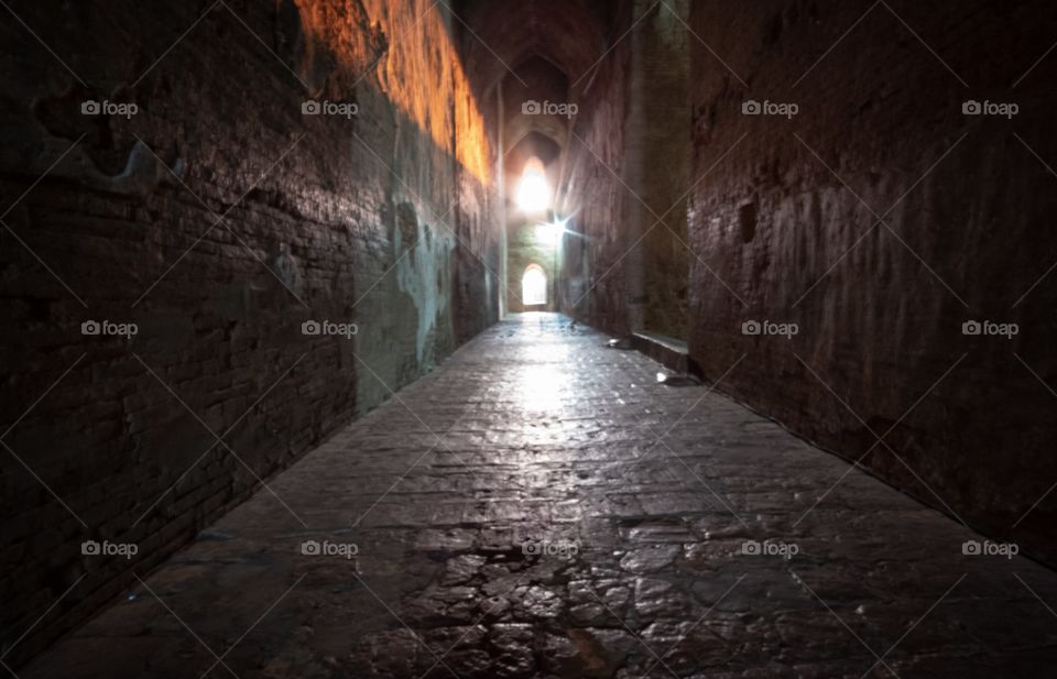 Sun light in the tunnel