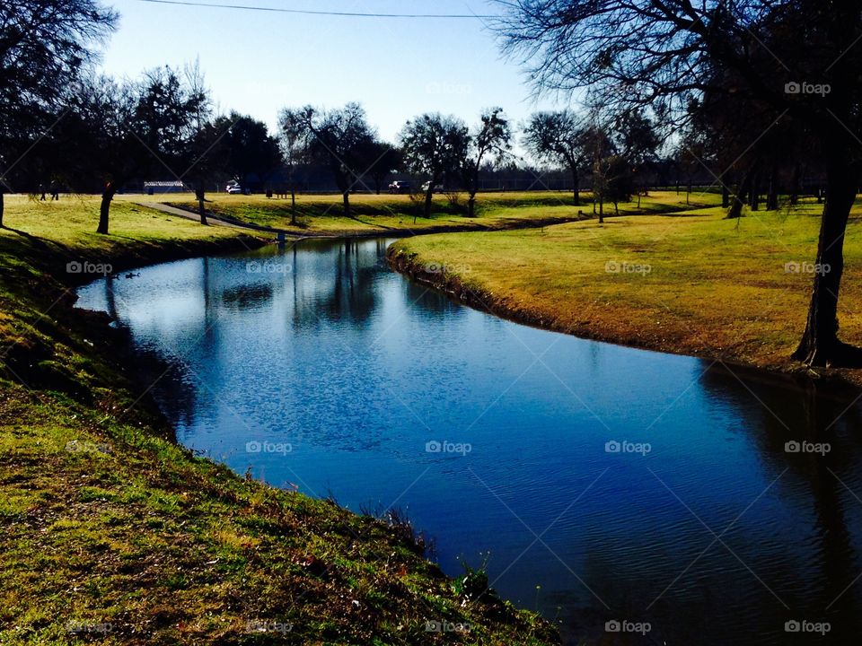 Creek in Cleburne, Texas.