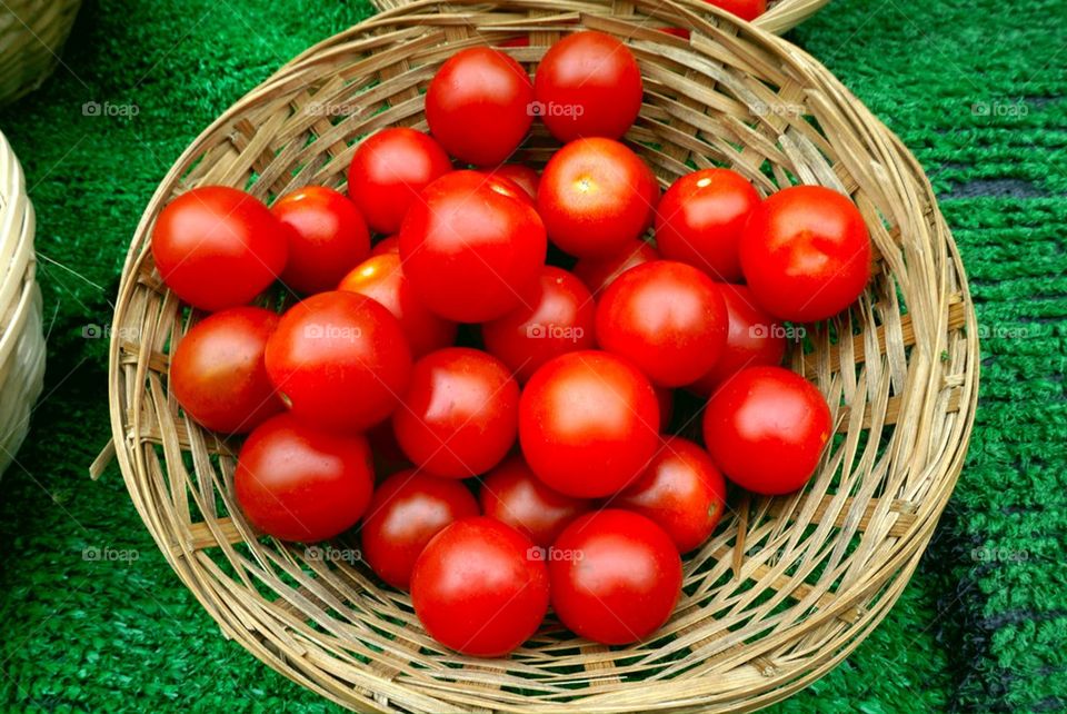 Basket of tomatoes