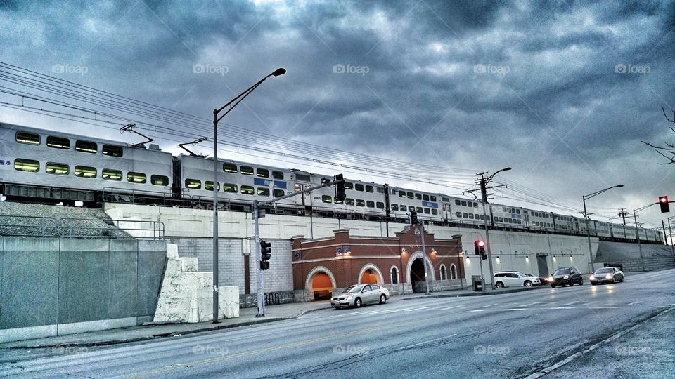 A Suburban Commuter Train for the Metropolitan Chicago Area. (MET)TROPOLITAN (RA)IL