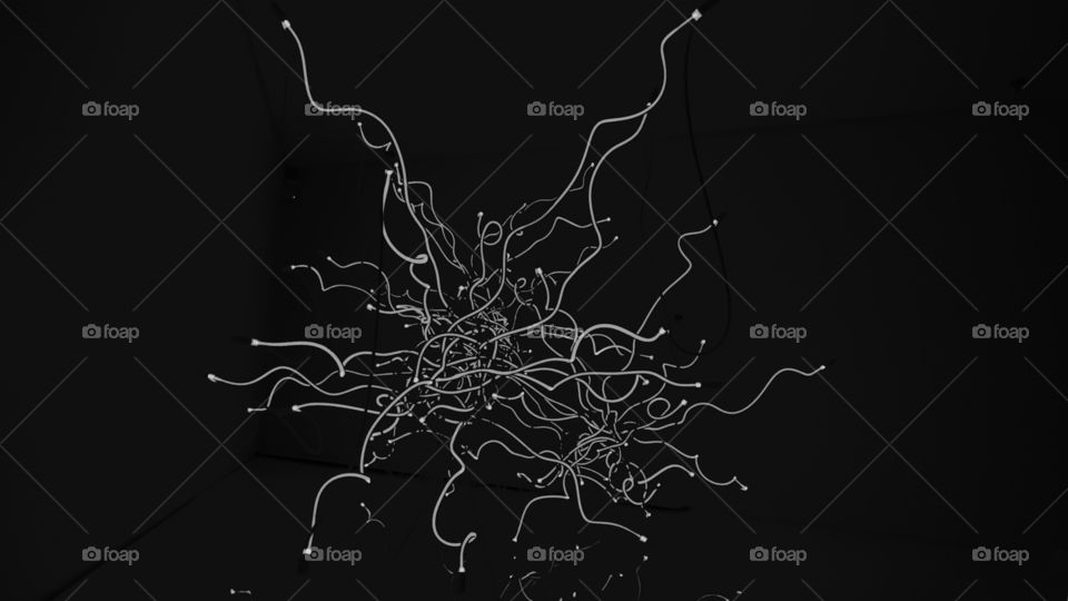 Black and white neon