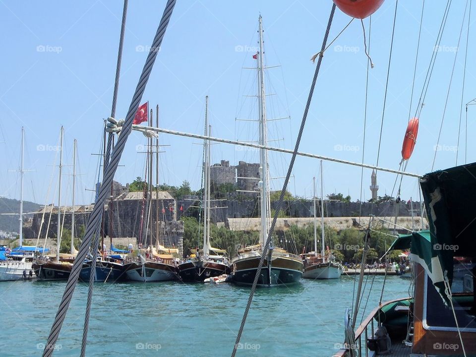 Bodrum castle from water